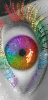 Colorfulness Eye Eyelash Live Wallpaper