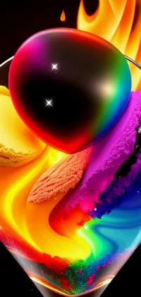 Colorfulness Eye Liquid Live Wallpaper