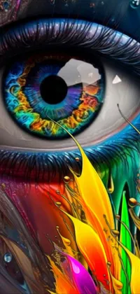 Colorfulness Eyelash Iris Live Wallpaper