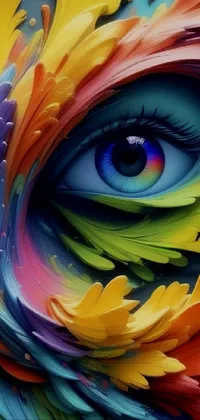 Colorfulness Flower Eye Live Wallpaper