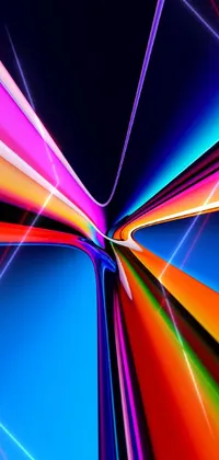 Enhance your phone's visual appeal with this lively live wallpaper, sporting captivating lines in varying colors