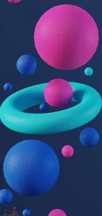 Colorfulness Liquid Azure Live Wallpaper