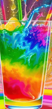 Colorfulness Liquid Paint Live Wallpaper