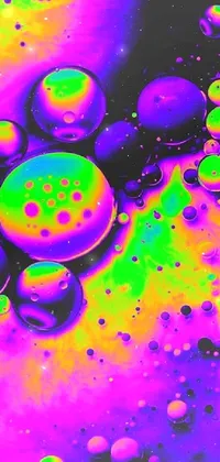 Colorfulness Liquid Purple Live Wallpaper