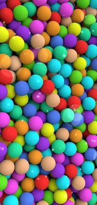 Enjoy a playful and vibrant phone wallpaper featuring multicolored eggs