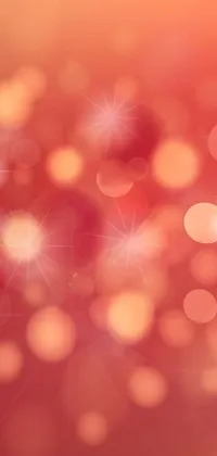 This live wallpaper for your phone features a mesmerizing image of colorful lights against a warm red background, with a stunning backdrop of stars