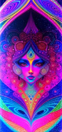Colorfulness Purple Art Live Wallpaper