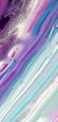 This live wallpaper features a stunning ultrafine-detailed painting of abstract art by Sophie Pemberton on a purple and blue background