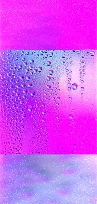 This phone live wallpaper is a digital rendering showcasing water droplets on a window
