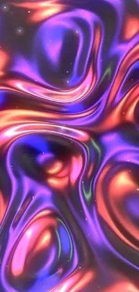 Colorfulness Purple Liquid Live Wallpaper