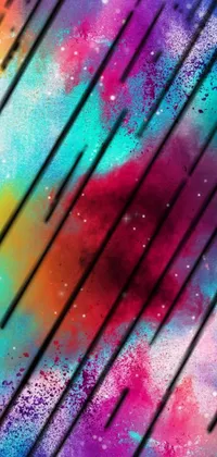 Indulge in a visually stunning live wallpaper that showcases a pastel tie-dye background in abstract illusionism style