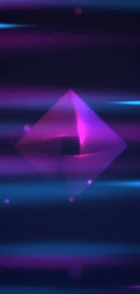 Colorfulness Purple Triangle Live Wallpaper