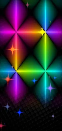 Colorfulness Purple Triangle Live Wallpaper