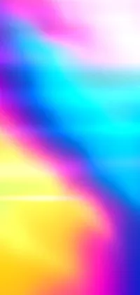 This lively phone live wallpaper features a colorful and blurry image with holographic texture, bright flames, gradients and abstract shapes