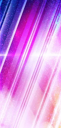 Transform your phone with this stunning live wallpaper! Featuring a vibrant and colorful background with lines and stars, this digital art wallpaper brings a flickering, glittering effect to your mobile device