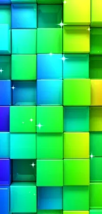 Colorfulness Rectangle Blue Live Wallpaper