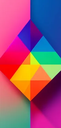 Colorfulness Triangle Font Live Wallpaper