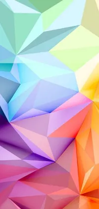 Colorfulness Triangle Pink Live Wallpaper
