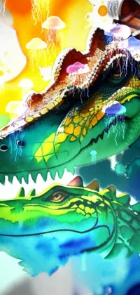 Crocodile Light Alligator Live Wallpaper