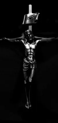Crucifix Statue Sculpture Live Wallpaper