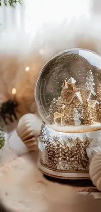 Bring a touch of winter wonderland to your phone with this live wallpaper