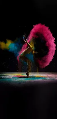 Dance Artist Pink Live Wallpaper
