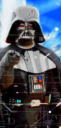 Darth Vader Cartoon Personal Protective Equipment Live Wallpaper