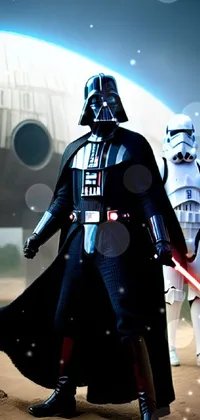 Darth Vader Machine Space Live Wallpaper