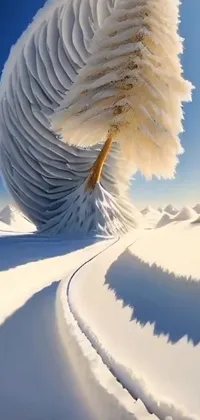 Daytime Snow Nature Live Wallpaper