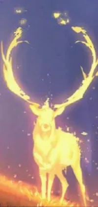 Deer Art Atmospheric Phenomenon Live Wallpaper