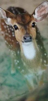 Deer Fawn Water Live Wallpaper