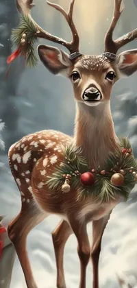 Deer Light Organism Live Wallpaper