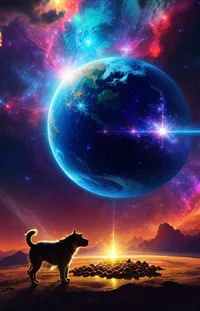 Dog Atmosphere World Live Wallpaper