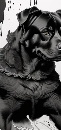 Dog Carnivore Black Live Wallpaper