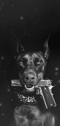 Dog Carnivore Flash Photography Live Wallpaper