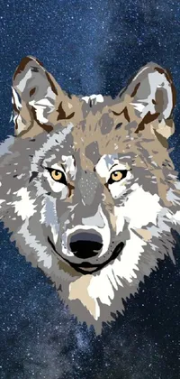 Wolf in celestial  Live Wallpaper