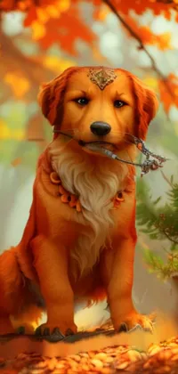 Dog Carnivore Orange Live Wallpaper
