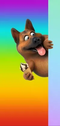 Dog Cartoon Gesture Live Wallpaper