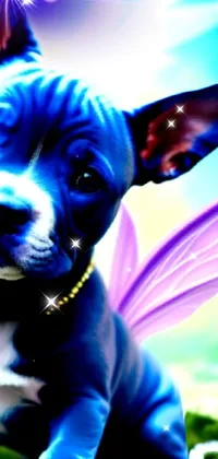 Dog Dog Breed Blue Live Wallpaper