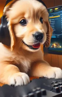Dog Dog Breed Computer Keyboard Live Wallpaper