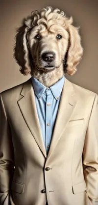 Dog Dress Shirt Sleeve Live Wallpaper