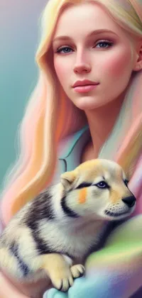 Dog Eyebrow Eyelash Live Wallpaper