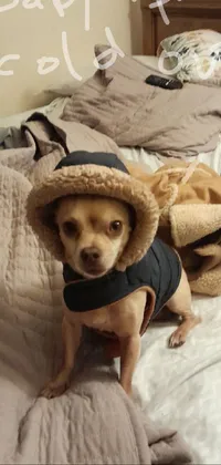 Dog Hat Comfort Live Wallpaper