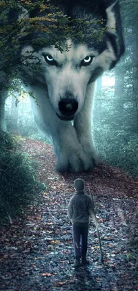 Dog Natural Environment Black Live Wallpaper