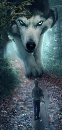 Dog Plant Nature Live Wallpaper
