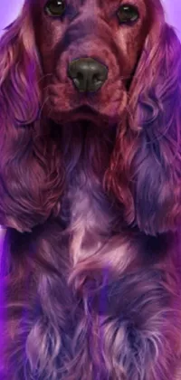 Dog Purple Carnivore Live Wallpaper