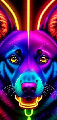 Dog Purple Dog Breed Live Wallpaper
