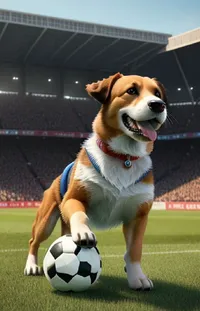 Dog Sports Equipment Soccer Live Wallpaper