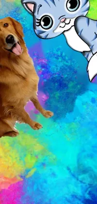 Dog Vertebrate Blue Live Wallpaper