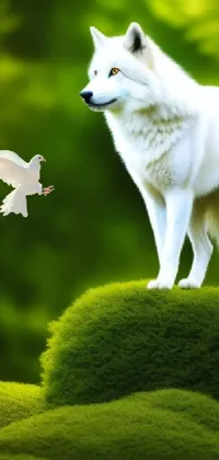 Dog Vertebrate Green Live Wallpaper